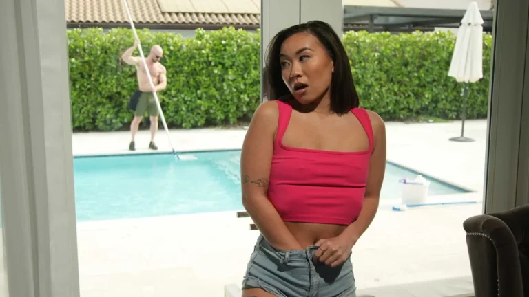PerfectFuckingStrangers – Cute & Sexy Kimm just had to have the New Pool Guy inside her/ Kimmy Kimm